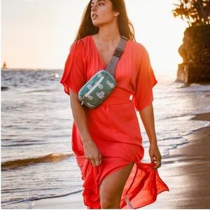 Billabong Forever Fine Midi Boho Gauze Dress